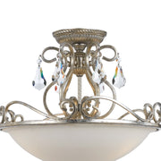 Crystorama 5010-OS-CL-S Ashton Three Light Semi Flush Mount Olde Silver Alternate Image 2.jpg