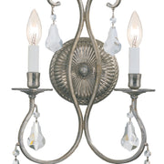 Crystorama 5012-OS-CL-S Ashton Two Light Wall Sconce Olde Silver Alternate Image 2.jpg