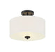 Shoppers Lighting SH60008MBK Charlotte Two Light Semi-Flush Mount, Matte Black Alternate Image.jpg