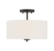 Shoppers Lighting SH60008MBK Charlotte Two Light Semi-Flush Mount, Matte Black Alternate Image 3.jpg