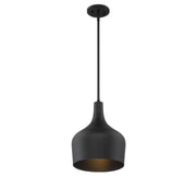 Shoppers Lighting SH70020MBK Valentina One Light Pendant, Matte Black Alternate Image.jpg