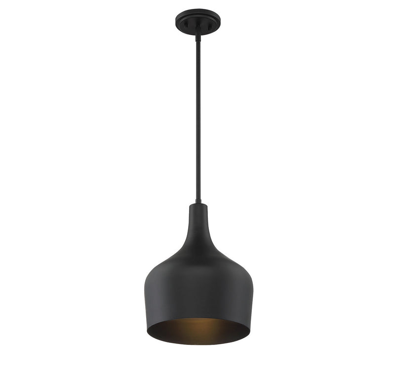 Shoppers Lighting SH70020MBK Valentina One Light Pendant, Matte Black Alternate Image.jpg
