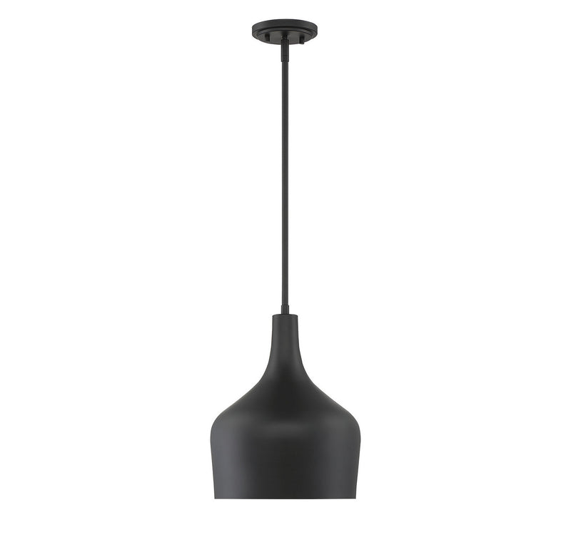 Shoppers Lighting SH70020MBK Valentina One Light Pendant, Matte Black Alternate Image 2.jpg