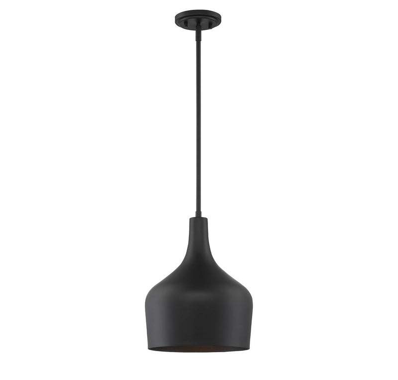 Shoppers Lighting SH70020MBK Valentina One Light Pendant, Matte Black Alternate Image 3.jpg