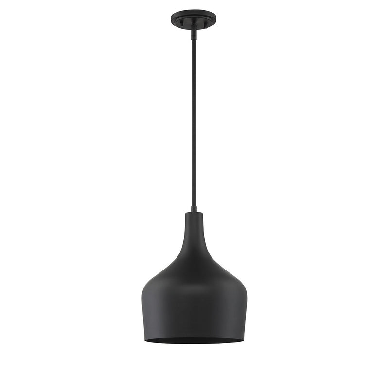 Shoppers Lighting SH70020MBK Valentina One Light Pendant, Matte Black Alternate Image 4.jpg