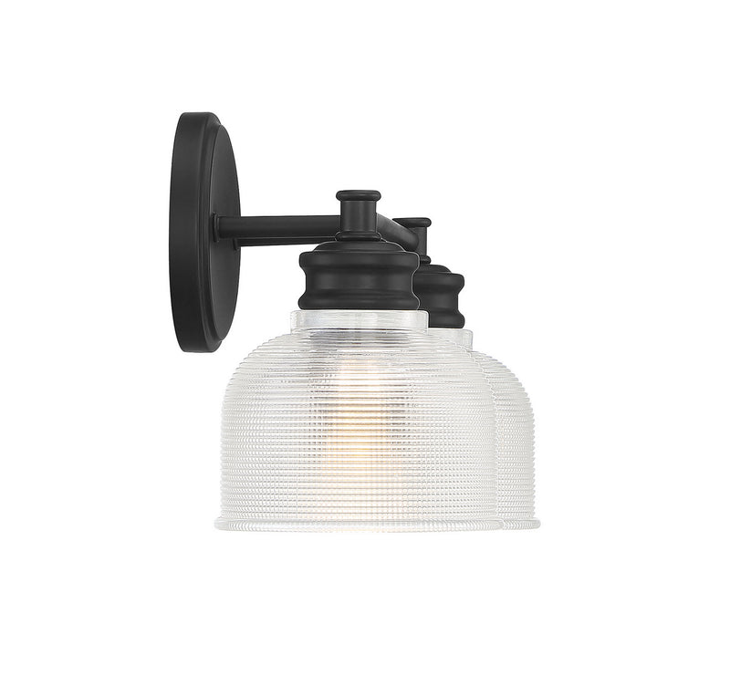 Shoppers Lighting SH80034MBK Sarah Two Light Bathroom Vanity Light, Matte Black Alternate Image 4.jpg
