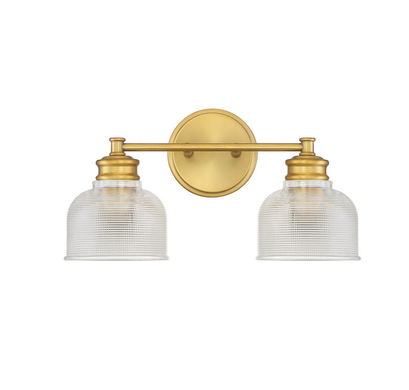Shoppers Lighting SH80034NB Sarah Two Light Bathroom Vanity Light, Natural Brass Alternate Image.jpg