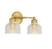 Shoppers Lighting SH80034NB Sarah Two Light Bathroom Vanity Light, Natural Brass Alternate Image 3.jpg
