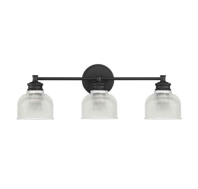 Shoppers Lighting SH80035MBK Sarah Three Light Bathroom Vanity Light, Matte Black Alternate Image.jpg