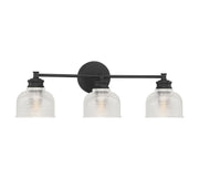 Shoppers Lighting SH80035MBK Sarah Three Light Bathroom Vanity Light, Matte Black Alternate Image 2.jpg