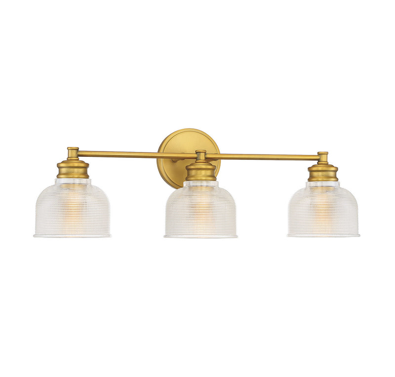 Shoppers Lighting SH80035NB Sarah Three Light Bathroom Vanity Light, Natural Brass Alternate Image 2.jpg
