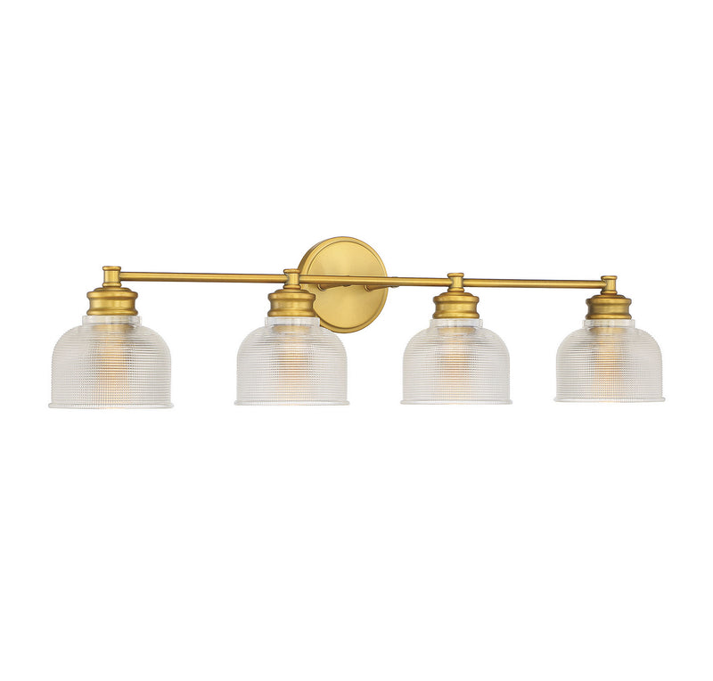 Shoppers Lighting SH80036NB Sarah Four Light Bathroom Vanity Light, Natural Brass Alternate Image 2.jpg