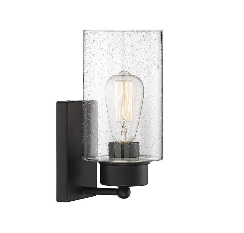 Shoppers Lighting SH90013MBK Brielle One Light Wall Sconce, Matte Black Alternate Image 3.jpg
