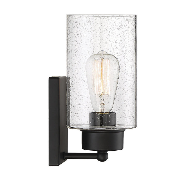 Shoppers Lighting SH90013MBK Brielle One Light Wall Sconce, Matte Black Alternate Image 4.jpg