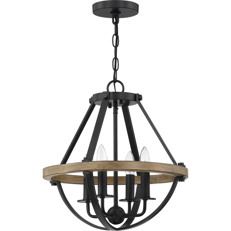 Quoizel BRL2816EK Bartlett Four Light Pendant, Earth Black Alternate Image.jpg