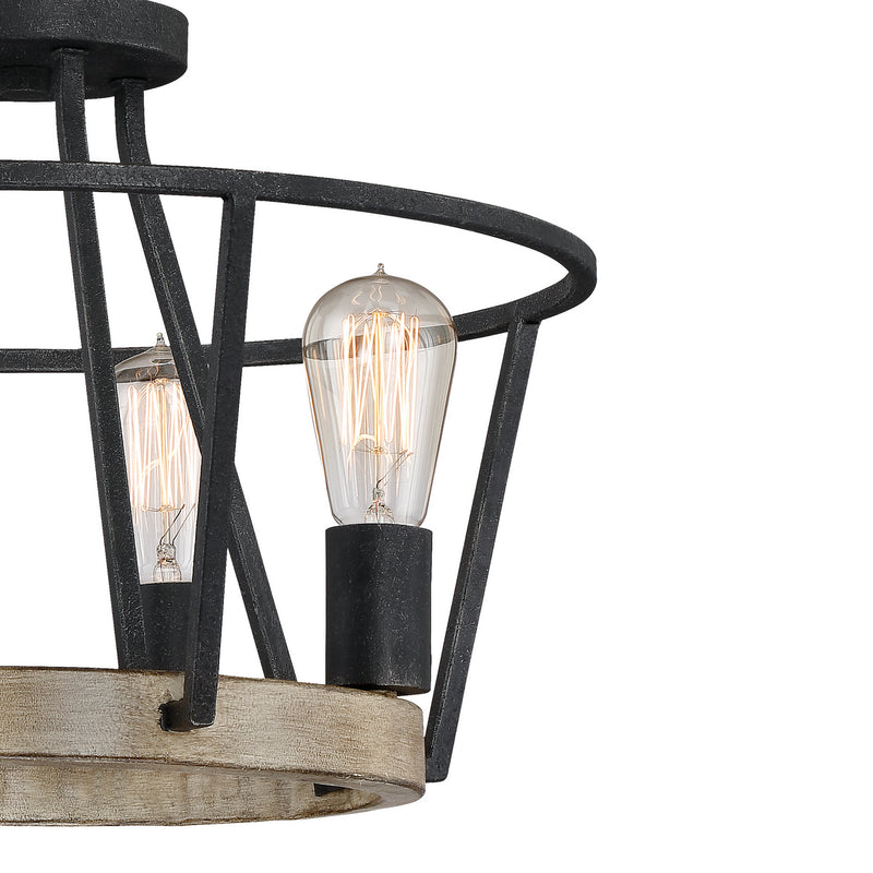 Quoizel BRT2817GK Brockton Four Light Pendant, Grey Ash Alternate Image.jpg