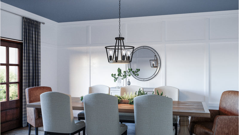 Quoizel BRT2817GK Brockton Four Light Pendant, Grey Ash Alternate Image 7.jpg
