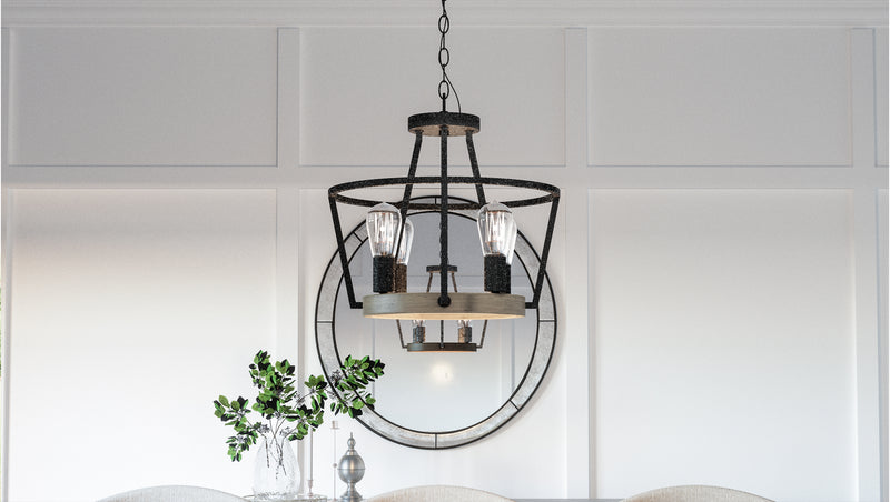 Quoizel BRT2817GK Brockton Four Light Pendant, Grey Ash Alternate Image 8.jpg
