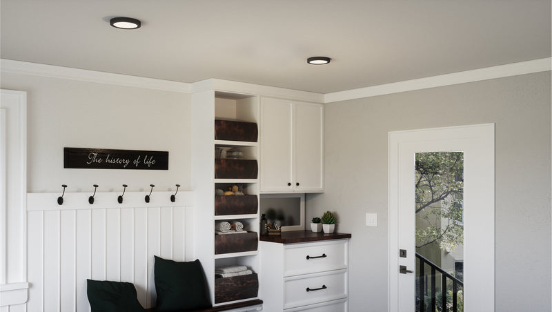 Quoizel OST1708EK Outskirts LED Flush Mount, Earth Black Alternate Image 3.jpg