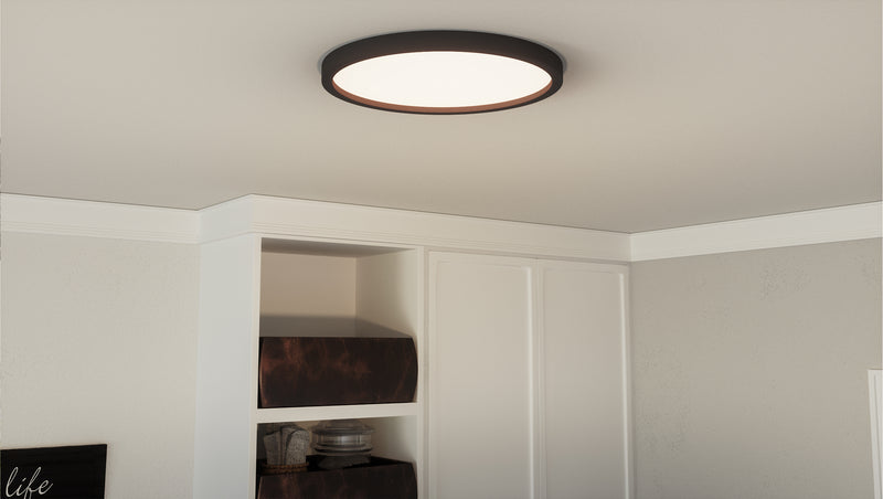 Quoizel OST1715EK Outskirts LED Flush Mount, Earth Black Alternate Image 4.jpg