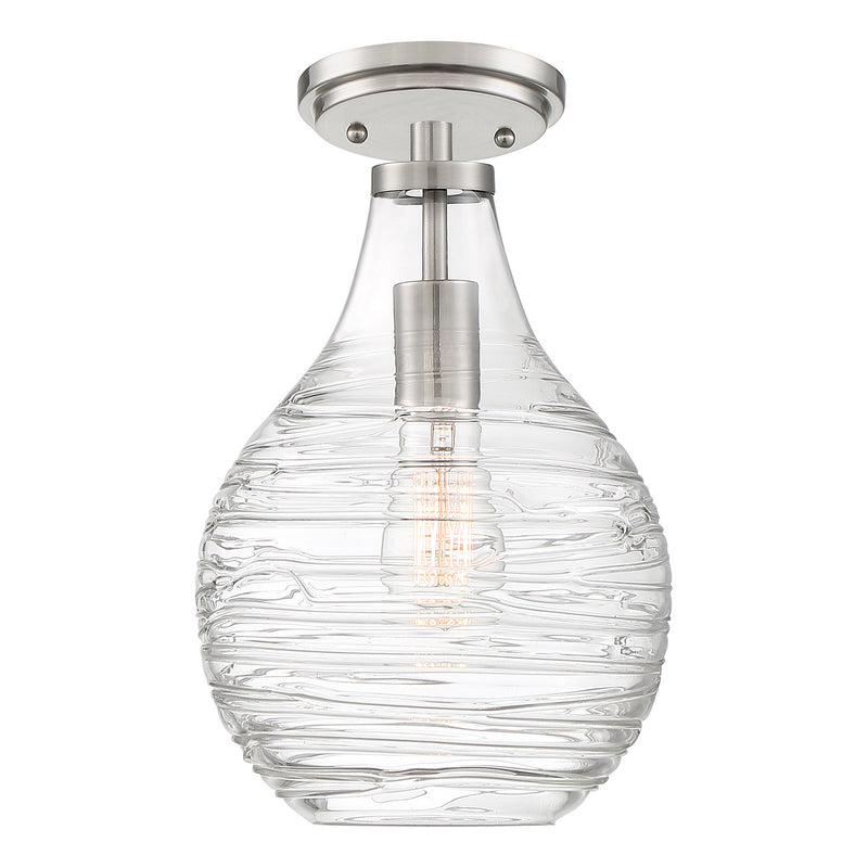 Quoizel QSF4019BN Genie One Light Semi-Flush Mount, Brushed Nickel Alternate Image 2.jpg