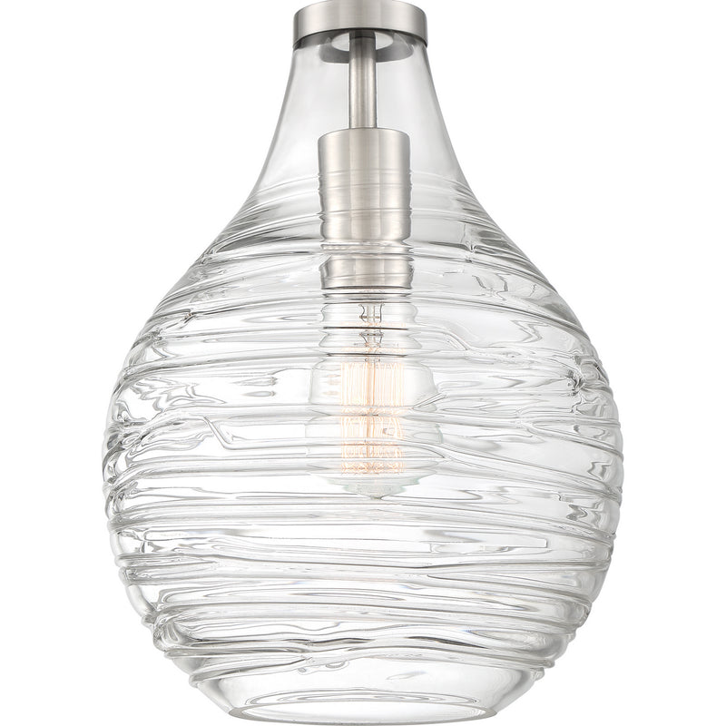 Quoizel QSF4019BN Genie One Light Semi-Flush Mount, Brushed Nickel Alternate Image 3.jpg