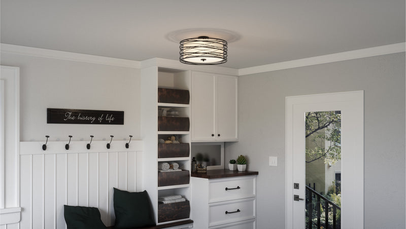 Quoizel SPL1720K Spiral Three Light Semi-Flush Mount, Mystic Black Alternate Image 4.jpg