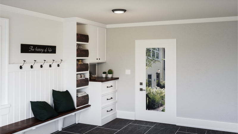 Quoizel VRG1612EK Verge LED Flush Mount, Earth Black Alternate Image 3.jpg