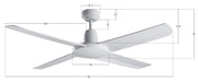Lucci Air 21302501 Nautilus 52" Ceiling Fan, White Alternate Image 4.jpg