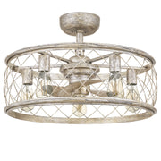 Quoizel RDY3122CS Dury Five Light Fandelier, Century Silver Leaf Alternate Image.jpg