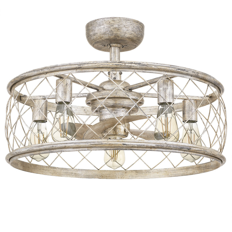 Quoizel RDY3122CS Dury Five Light Fandelier, Century Silver Leaf Alternate Image.jpg