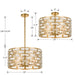 Crystorama MER-4866-GA_CEILING Meridian Six Light Semi Flush Mount Antique Gold Alternate Image 2.jpg