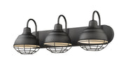Millennium 5423-MB Neo-Industrial Three Light Vanity, Matte Black Alternate Image 2.jpg