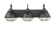Millennium 5423-MB Neo-Industrial Three Light Vanity, Matte Black Alternate Image 3.jpg