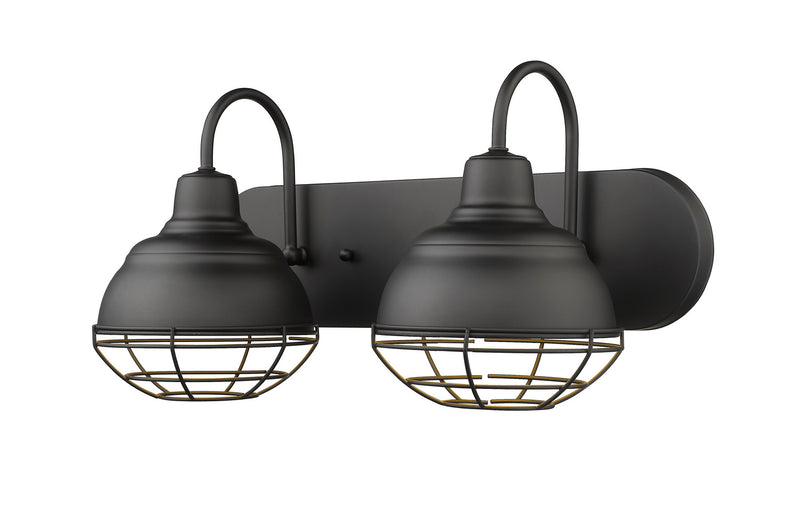 Millennium 5422-MB Neo-Industrial Two Light Vanity, Matte Black Alternate Image.jpg