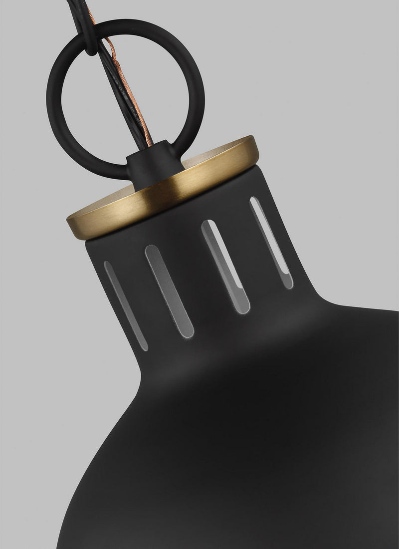 Visual Comfort Studio 6177101-112 Hanks One Light Mini Pendant, Midnight Black Alternate Image 2.jpg