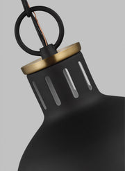 Visual Comfort Studio 6177101EN3-112 Hanks One Light Mini Pendant, Midnight Black Alternate Image 3.jpg