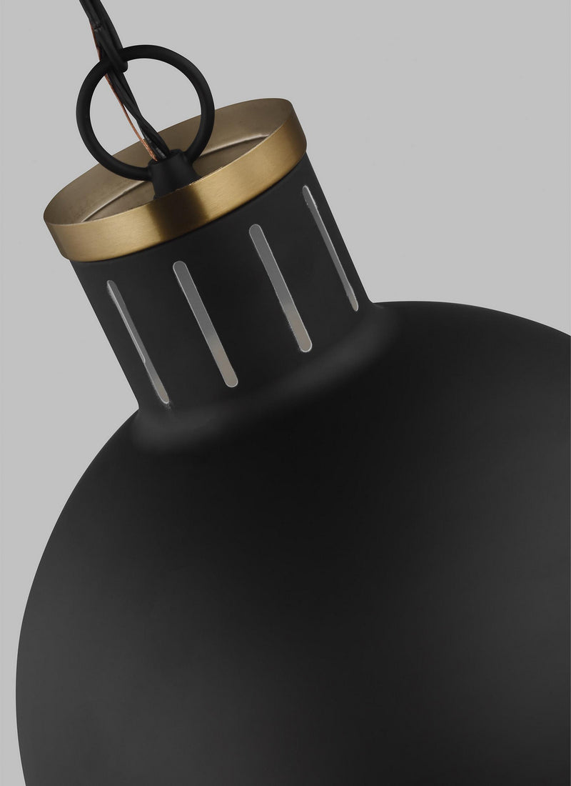 Visual Comfort Studio 6577101EN3-112 Hanks One Light Pendant, Midnight Black Alternate Image 2.jpg