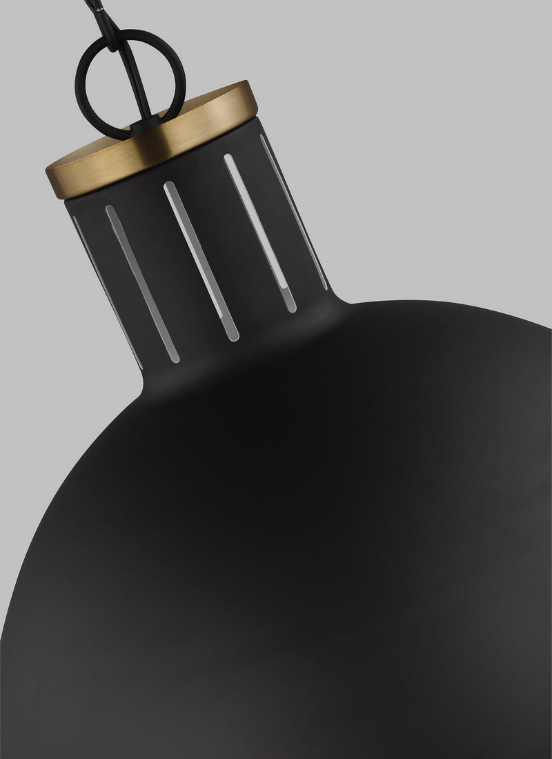 Visual Comfort Studio 6677101EN3-112 Hanks One Light Pendant, Midnight Black Alternate Image 3.jpg