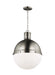 Visual Comfort Studio 6677101EN3-965 Hanks One Light Pendant, Antique Brushed Nickel Alternate Image.jpg