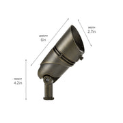Kichler 16160CBR27 LED Accent, Centennial Brass (2)