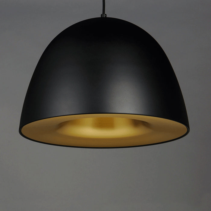 ET2 E24914-BKSBR Fungo LED Pendant, Black / Satin Brass Alternate Image.jpg