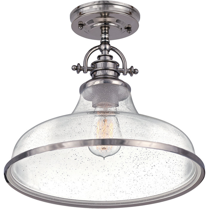 Quoizel GRTS1714BN Grant One Light Semiflush Mount, Brushed Nickel Alternate Image 2.jpg