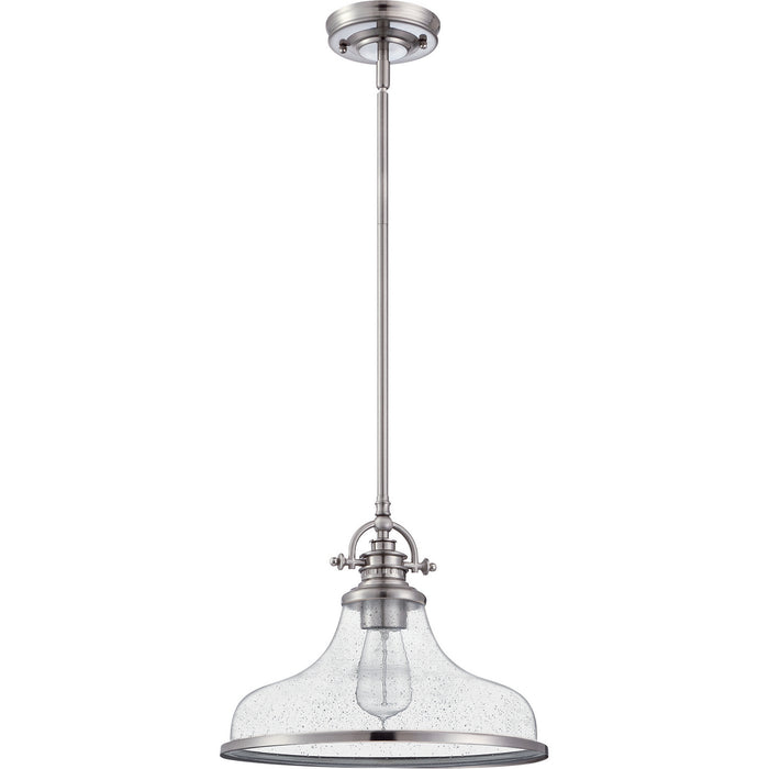 Quoizel GRTS2814BN Grant One Light Pendant, Brushed Nickel Alternate Image.jpg