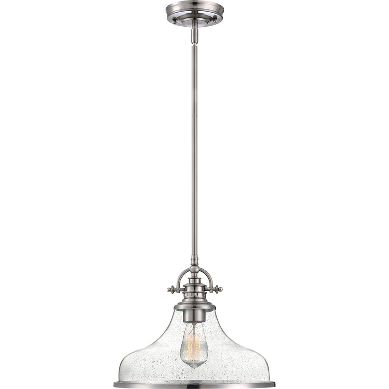 Quoizel GRTS2814BN Grant One Light Pendant, Brushed Nickel Alternate Image 2.jpg