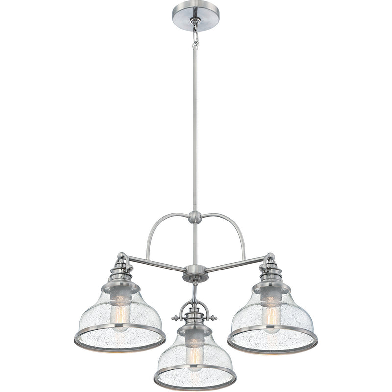 Quoizel GRTS5103BN Grant Three Light Chandelier, Brushed Nickel Alternate Image 2.jpg
