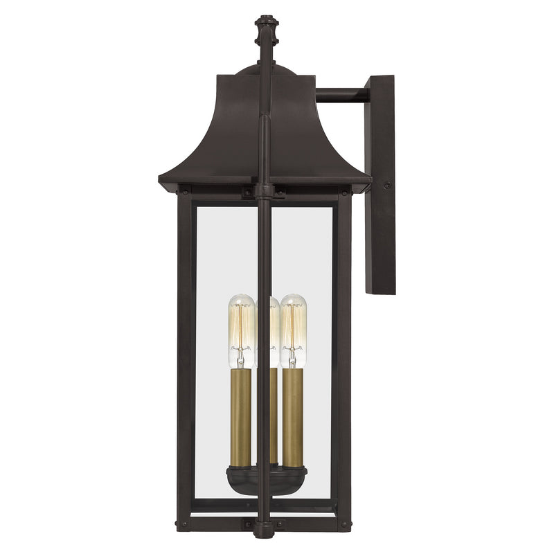 Quoizel MAN8411WT Manning Three Light Outdoor Wall Mount, Western Bronze Alternate Image 2.jpg