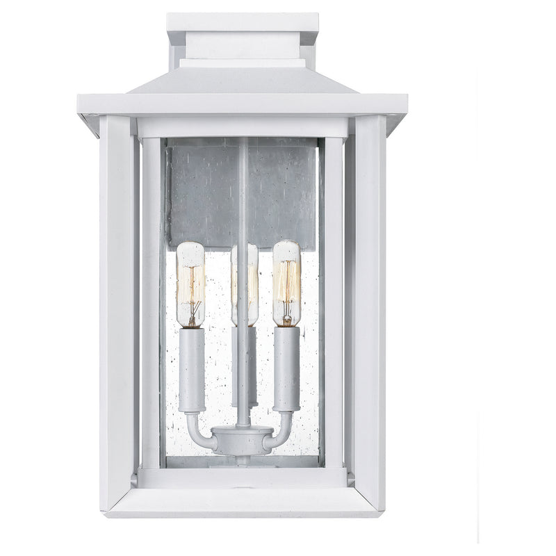 Quoizel WKF8411W Wakefield Three Light Outdoor Wall Mount, White Lustre Alternate Image 2.jpg