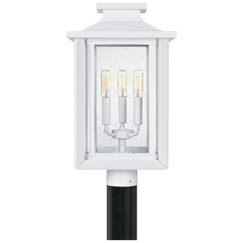 Quoizel WKF9011W Wakefield Three Light Outdoor Post Mount, White Lustre Alternate Image 2.jpg