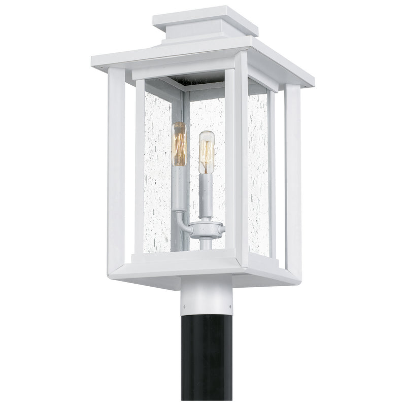 Quoizel WKF9011W Wakefield Three Light Outdoor Post Mount, White Lustre Alternate Image 3.jpg
